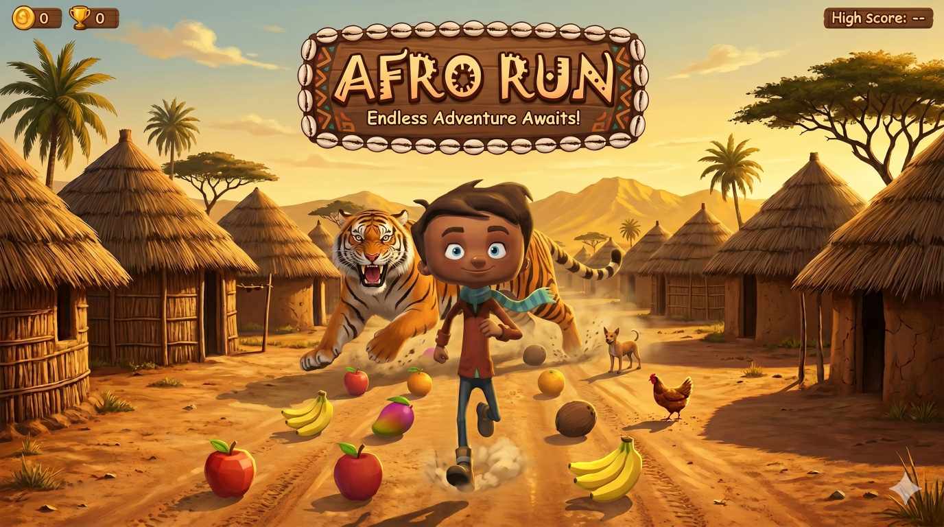 Afro Run Gameplay Rural Paths